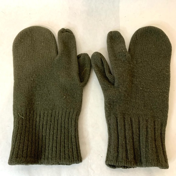 Vintage ‘65 Mittens Military Trigger Finger Glove Leather L USA W/ Wool Liners. - Picture 6 of 11